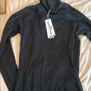 Smartwool Women's Charcoal Turtleneck Sweater